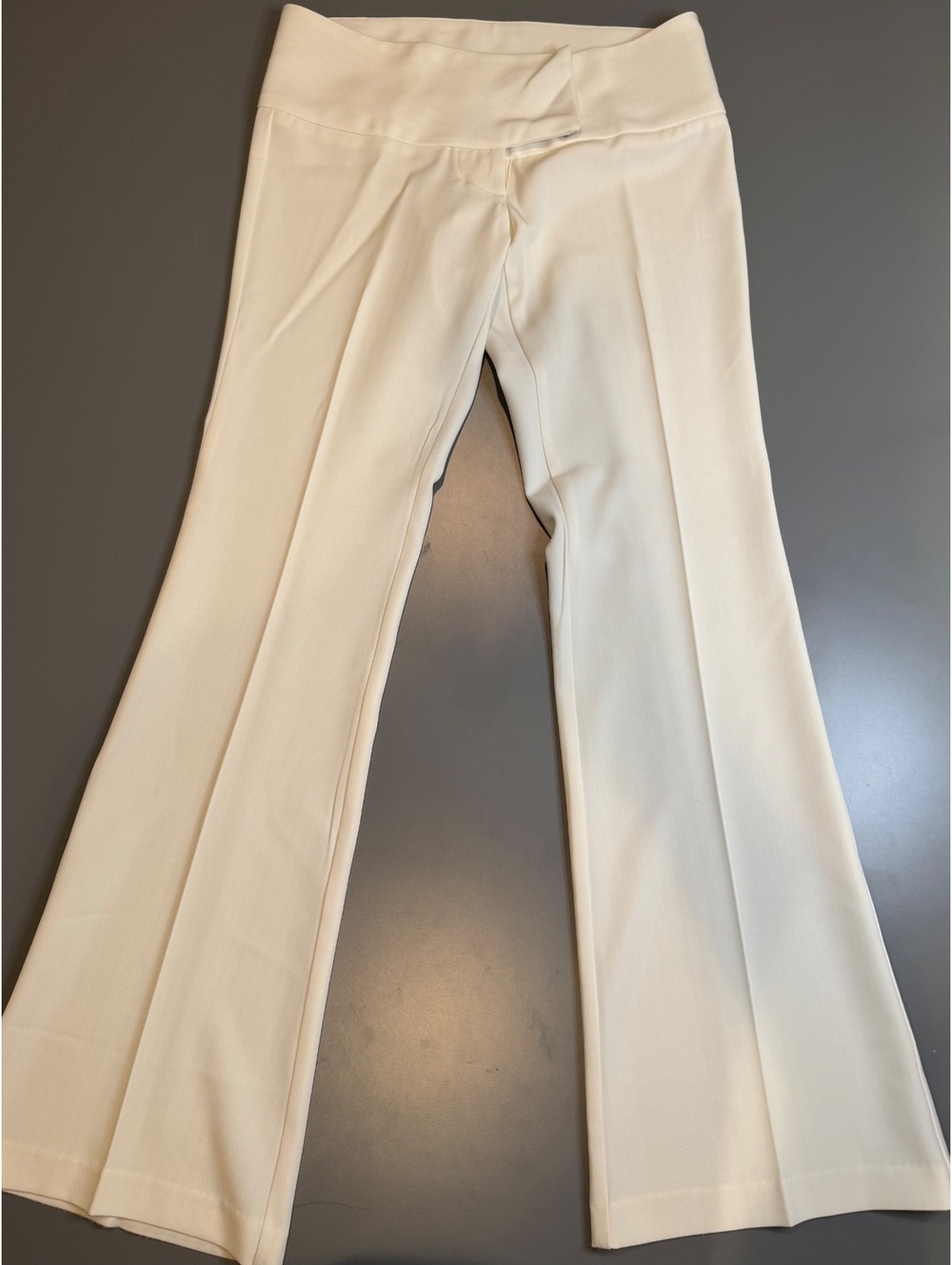 Vintage Y2K Charlotte Russe Off-White Low Rise Flare Pants